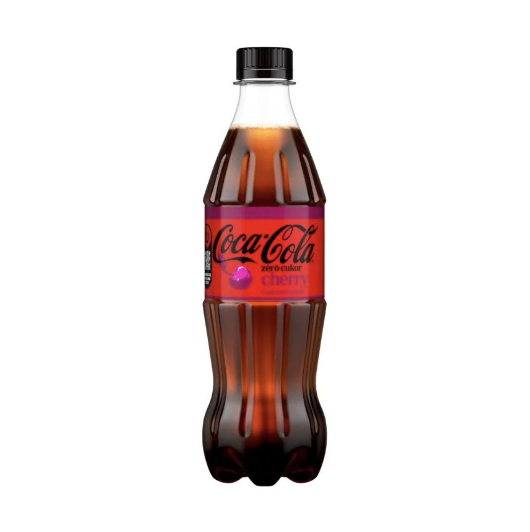 Coca-Cola Cherry Zero szénsavas üdítőital 500 ml